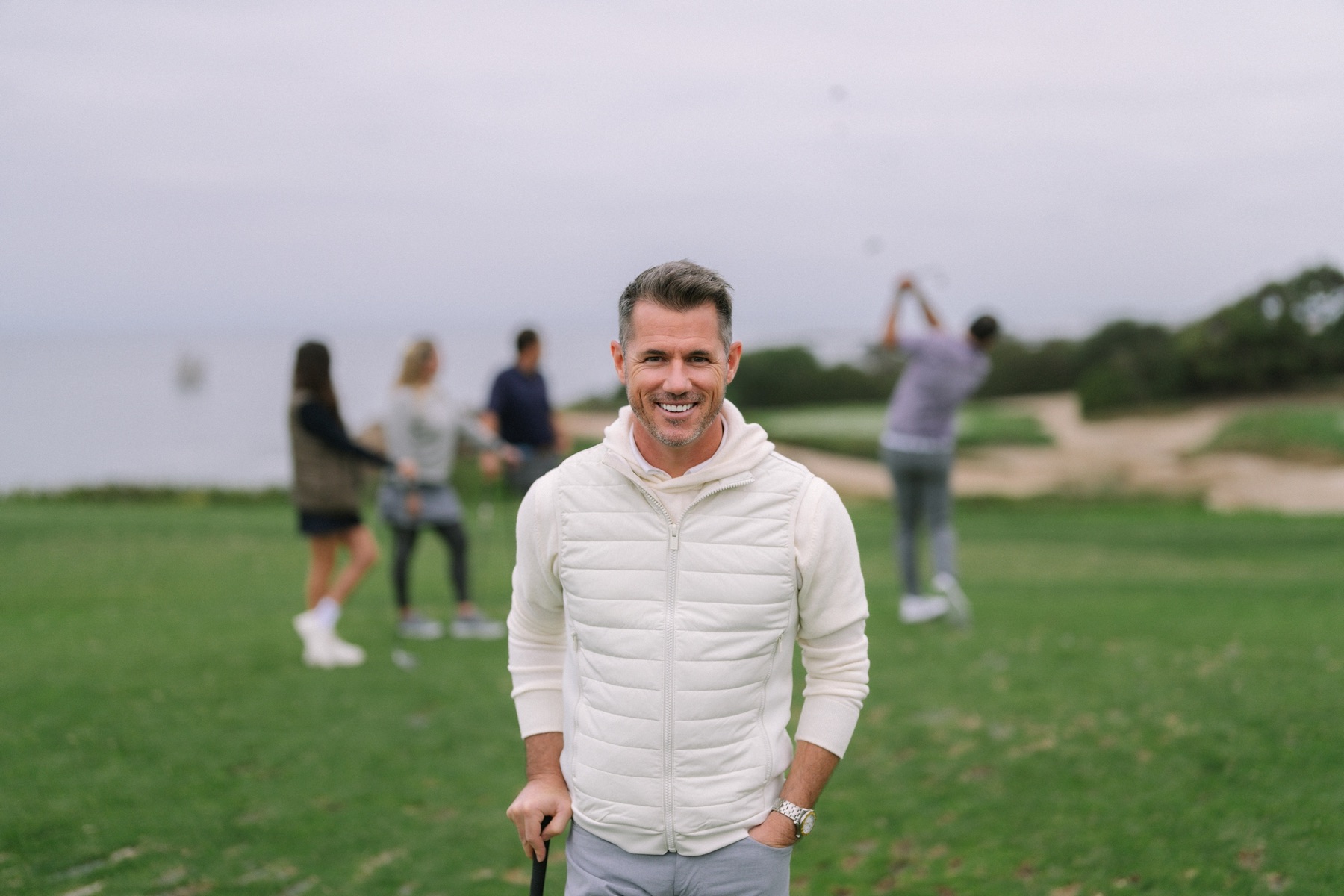 Zack Bates at the golf course